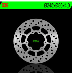 Disque de frein NG BRAKES rond fixe pour YAMAHA XT 350, YZ 125, YZ 250 de 1986 à 1995