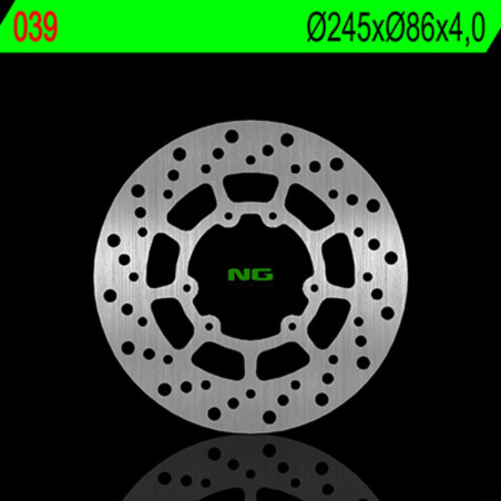 Disque de frein NG BRAKES rond fixe pour YAMAHA XT 350, YZ 125, YZ 250 de 1986 à 1995