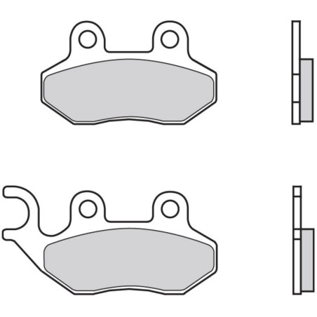 Plaquettes de frein BREMBO Scooter carbone céramique pour KYMCO MAXXER 450 de 2010 à 2018