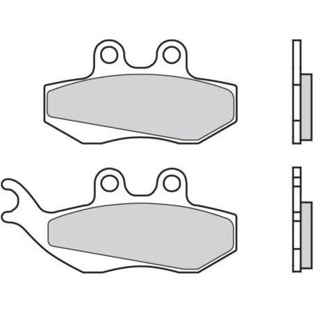 Pastillas de freno orgánicas BREMBO para APRILIA ETX 125, MX 50, PEGASO 125, RX 125, RX 50 y POLARIS XPLORER 400 L 4X4