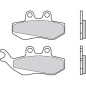Pastillas de freno orgánicas BREMBO para APRILIA ETX 125, MX 50, PEGASO 125, RX 125, RX 50 y POLARIS XPLORER 400 L 4X4