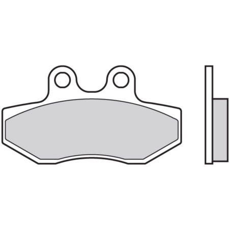 Plaquettes de frein BREMBO Scooter carbone céramique pour TM RACING ENF 250 de 2001 à 2019
