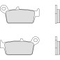 Pastillas de freno orgánicas BREMBO para HONDA CRM 50 de 1992 a 1996 Pastillas de freno orgánicas BREMBO para HONDA CRM 50 de 1992 a 1996