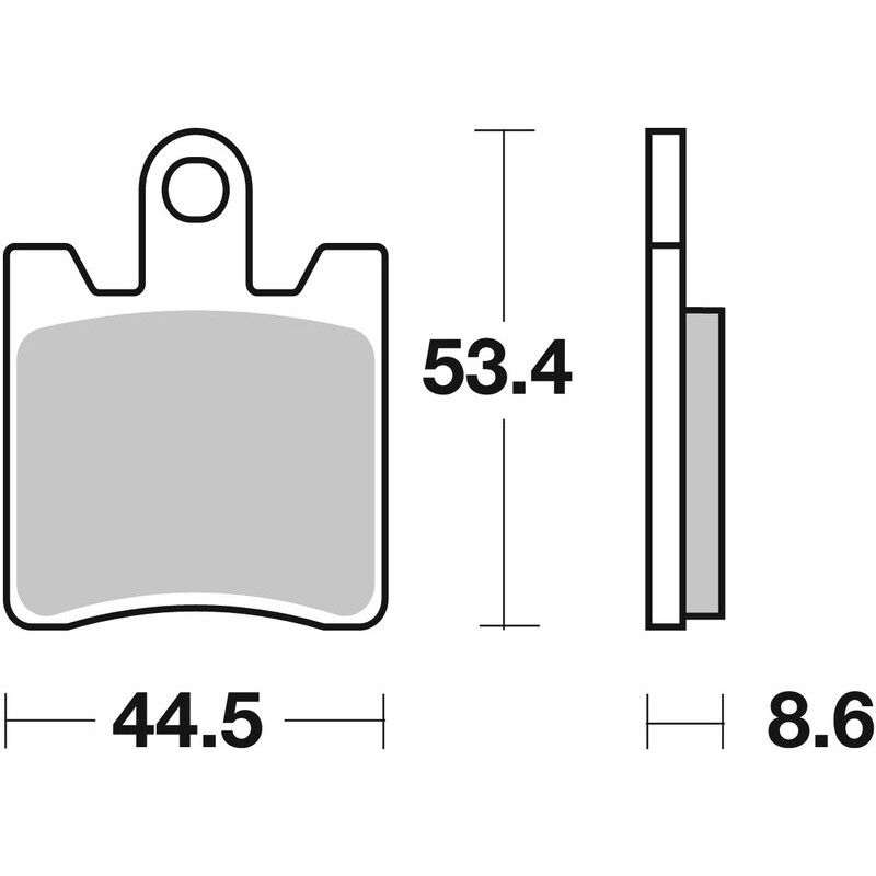 BREMBO Scooter Sintermetall Bremsbeläge für DAELIM S2 125 2009-2011