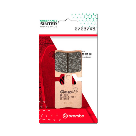 Plaquettes de frein BREMBO Scooter métal fritté pour DAELIM S2 125 de 2009 à 2011