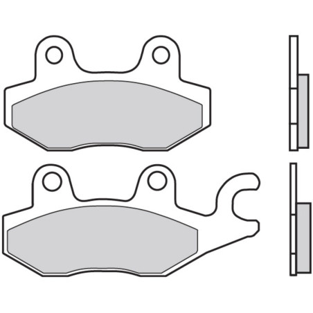 Plaquettes de frein BREMBO Scooter carbone céramique - 07071CC pour HONDA XL 125 VARADERO de 2001 à 2011