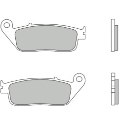 Plaquettes de frein BREMBO Scooter carbone céramique - 07074CC pour DAELIM S2 125 de 2005 à 2008