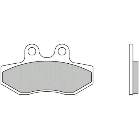 Plaquettes de frein BREMBO Scooter carbone céramique - 07089CC pour APRILIA RX 50, SX 50 de 2003 à 2013