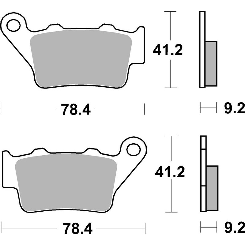 BREMBO Off-Road Sintermetall Bremsbeläge für HUSABERG FS 650, HUSQVARNA SMR 630 EDDY SEEL und BENELLI BX 449 SUPERMOTARD