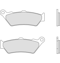 Plaquettes de frein BREMBO route carbone céramique pour KTM RALLY 450, APRILIA PEGASO 650 TRAIL et YAMAHA DT 125 X SM