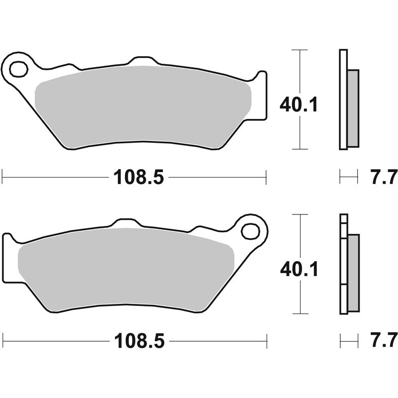 BREMBO Street Sintermetall Bremsbeläge für KTM ENDURO 690, APRILIA PEGASO 650, CF MOTO MT 650 und TM RACING MX 250 19 - 07BB03LA
