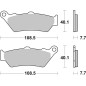 BREMBO Street Sintermetall Bremsbeläge für KTM ENDURO 690, APRILIA PEGASO 650, CF MOTO MT 650 und TM RACING MX 250 19 - 07BB03LA