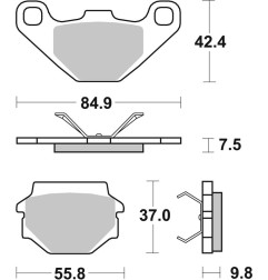 Pastillas de freno BREMBO para APRILIA PEGASO 650, HUSQVARNA CR 250, KTM MX 500 y CAGIVA WMX 125 de 1981 a 2020