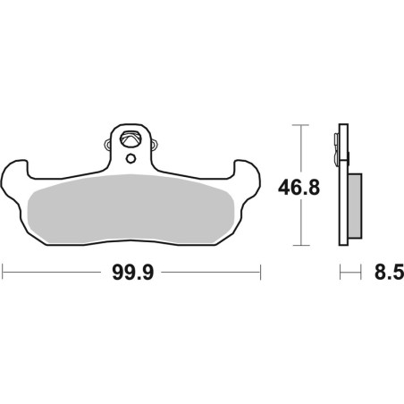 BREMBO brake pads for HUSQVARNA CR 250, WR 250, CAGIVA WMX 125, WMX 250, TM RACING GS 125 and APRILIA AF1 125, AF1 125 REPILCA