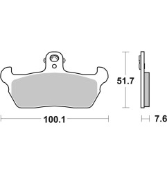 BREMBO Bremsbeläge für APRILIA TUAREG 350 WIND, TUAREG 600, TUAREG 600 WIND, CAGIVA W12 350, W16 600, W8 125 und GILERA RC 600