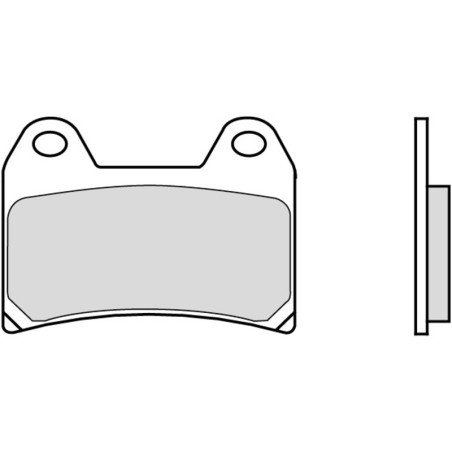 Pastillas de freno orgánicas BREMBO para MOTO GUZZI BREVA 750 IE y HUSQVARNA TE 610 LT de 2000 a 2006