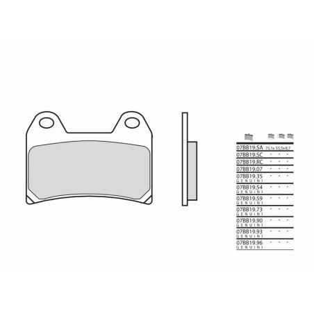 Pastillas de freno BREMBO para APRILIA CAPONORD 1200, DORSODURO 750, PEGASO 650 STRADA y KTM ADVENTURE 1090, ADVENTURE 1090 L