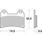 BREMBO Street Sintered Metal Brake pads for HUSQVARNA TE 610, KTM ADVENTURE 790, CF MOTO MT 800 EXPLORE and YAMAHA XT - 07BB19SA