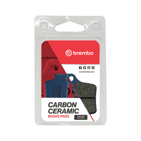 Plaquettes de frein BREMBO Off-Road TT carbone céramique pour KTM SX 125, HUSQVARNA TC 250, GAS GAS MC 125 et SHERCO SEF 450