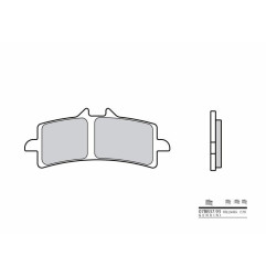 BREMBO Bremsbeläge für TM RACING SMM 125, SMM 250, SMR 125, SMR 450, SMR 530 2018-2020