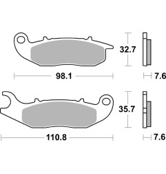 Plaquettes de frein BREMBO route carbone céramique pour HONDA CRF 300 L et DERBI TERRA 125 ADVENTURE de 2008 à 2026