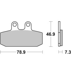 BREMBO brake pads for APRILIA ETX 350, ETX 600, TUAREG 125, HONDA CRM 125, MTX 125 RW, NX 125 and GILERA DAKOTA 500 1985-1998