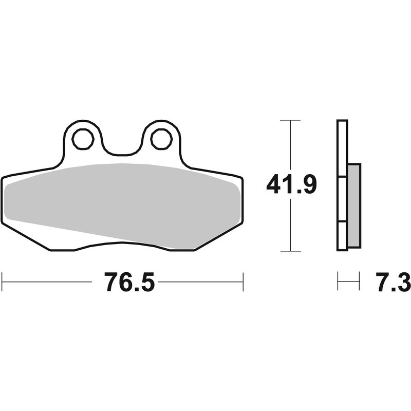 Pastillas de freno orgánicas BREMBO para BETA RR 50, APRILIA TUAREG 125 RALLY, GAS GAS EC 50 ROOKIE y YAMAHA XT 125 X