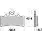 Pastillas de freno sinterizadas BREMBO para HUSQVARNA SVARTPILEN 401, KTM ADVENTURE 390 y FANTIC CABALLERO 500 de 2018 a 2026 Pastillas de freno sinterizadas BREMBO para HUSQVARNA SVARTPILEN 401, KTM ADVENTURE 390 y FANTIC CABALLERO 500 de 2018 a 2026
