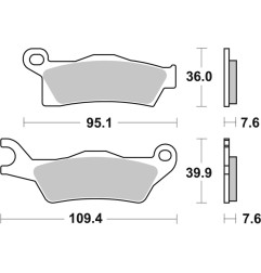 Pastillas de freno BREMBO para CAN-AM RENEGADE 500 de 2010 a 2015