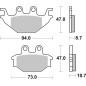 BREMBO Off-Road Sintered Metal Brake pads for KYMCO, TGB, KAWASAKI and YAMAHA 2005-2025