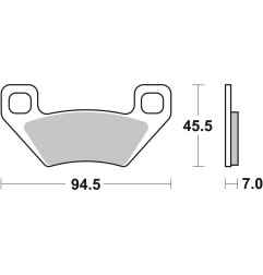 Pastillas de freno BREMBO para KYMCO MAXXER 450 y ARCTIC CAT 400 4WD AUTO TRANS. FIS, 400 4WD MANUAL TRANS. VP de 2003 a 2018