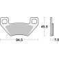 BREMBO Off-Road Sintered Metal Brake pads for KYMCO MAXXER 450 and ARCTIC CAT 400 4WD AUTO TRANS. FIS, 400 4WD MANUAL TRANS. VP