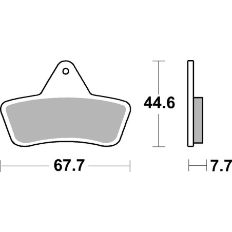 Pastillas de freno BREMBO para ARCTIC CAT 400 2WD MANUAL TRANS., 400 4WD AUTO TRANS. FIS, 500 4WD MANUAL TRANS. de 1998 a 2008