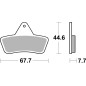 BREMBO Off-Road Sintered Metal Brake pads for ARCTIC CAT 400 2WD MANUAL TRANS., 400 4WD AUTO TRANS. FIS, 500 4WD MANUAL TRANS.