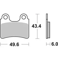 BREMBO Bremsbeläge für BETA EVO 125, EVO 200, SCORPA SY 250, TY-S 125 F, SHERCO ST 125, ST 250 und GAS GAS TXT 125, TXT 300