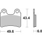 BREMBO Street Carbon Keramik Bremsbeläge für BETA EVO 125, SCORPA TY-S 125 F, SHERCO ST 125 und GAS GAS TXT 125 2000-2023