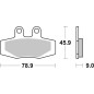 BREMBO Street Carbon Keramik Bremsbeläge für KTM EXC 600, GS 125, GS 350, MX 350, MX 600 1987-1990