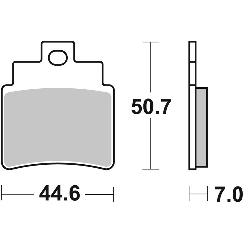 BREMBO Off-Road Sintered Metal Brake pads for ARCTIC CAT DVX 250, DVX 300 and GILERA OREGON 250 QUAD 2006-2015 - 07GR71SD