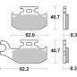 BREMBO Off-Road Sintermetall Bremsbeläge für YAMAHA YFM 700 RAPTOR 2WD, YXR 450 RHINO 4WD 2006-2018