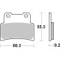 BREMBO Street Carbon Keramik Bremsbeläge für YAMAHA YZF 125 2014-2022 BREMBO Street Carbon Keramik Bremsbeläge für YAMAHA YZF 125 2014-2022
