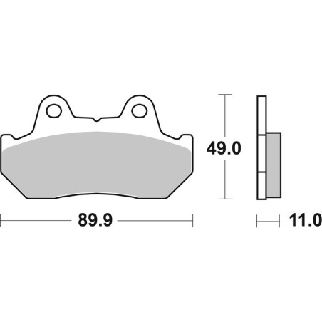 Pastillas de freno BREMBO para HONDA CX 500, CX 500 CUSTOM, XL 600, XL 600 LM PARIS DAKAR, XLV 750 de 1981 a 1990