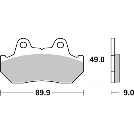 Pastillas de freno BREMBO para HONDA CX 500, CX 500 EURO SPORT, CX 500 TURBO, GL 500 SILVER WING, GL 500 SILVER WING D