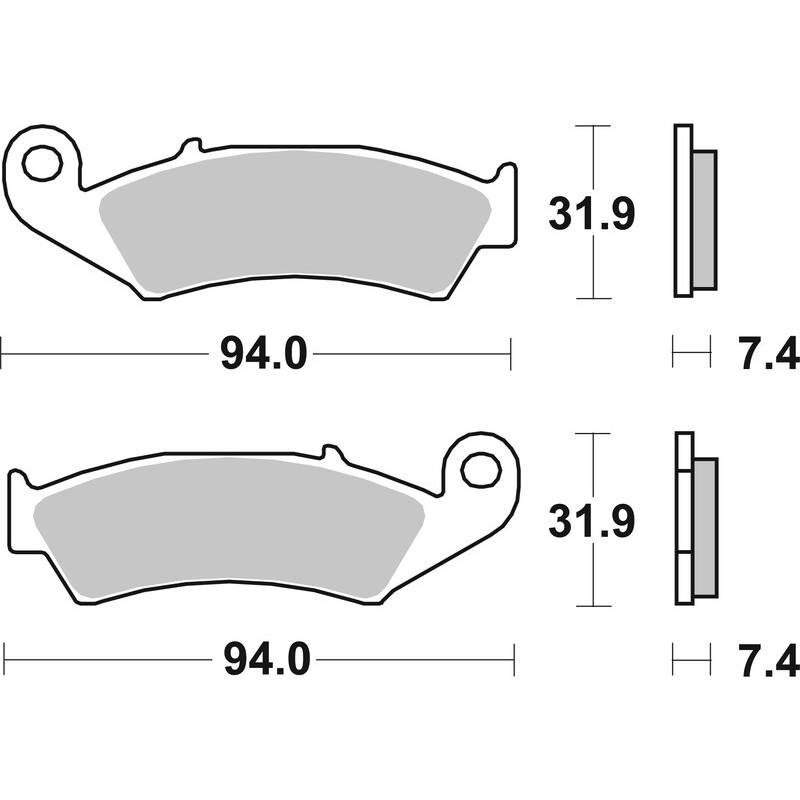 Pastillas de freno orgánicas BREMBO para HONDA CR 250, CRM 250, CRM 75, NX 250, XR 250 de 1986 a 1995 Pastillas de freno orgánicas BREMBO para HONDA CR 250, CRM 250, CRM 75, NX 250, XR 250 de 1986 a 1995