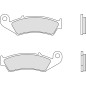 Pastillas de freno orgánicas BREMBO para HONDA CR 250, CRM 250, CRM 75, NX 250, XR 250 de 1986 a 1995 Pastillas de freno orgánicas BREMBO para HONDA CR 250, CRM 250, CRM 75, NX 250, XR 250 de 1986 a 1995