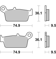 BREMBO Bremsbeläge für SUZUKI DR-Z 400 SM 2005-2017
