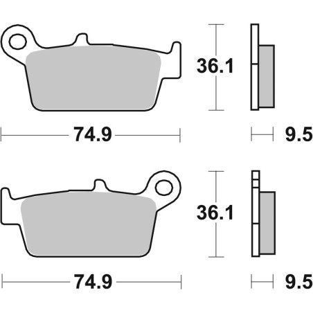 Pastillas de freno BREMBO para SUZUKI DR-Z 400 SM de 2005 a 2017