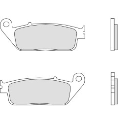 Plaquettes de frein BREMBO route carbone céramique pour YAMAHA WR 125, WR 125 X et HONDA XLR 125, XR 125 L de 1998 à 2026