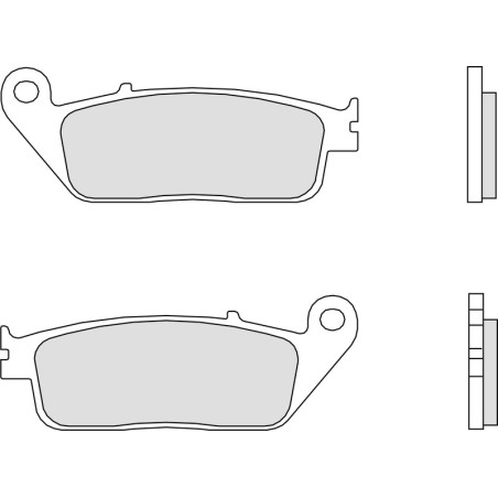Pastillas de freno orgánicas BREMBO para YAMAHA WR 125, WR 125 X y HONDA XLR 125, XR 125 L de 1998 a 2026