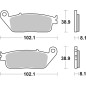 BREMBO Street Sintered Metal Brake pads for YAMAHA WR 125, WR 125 X, HONDA FMX 650 FUNMOTO and KAWASAKI KLE 500, KLE - 07HO30LA