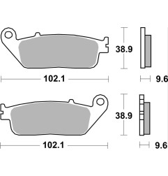 BREMBO brake pads for HONDA CMX 500 A REBEL ABS, NX 500, NX 500 E-CLUTCH, XL 600 V TRANSALP 1994-2026